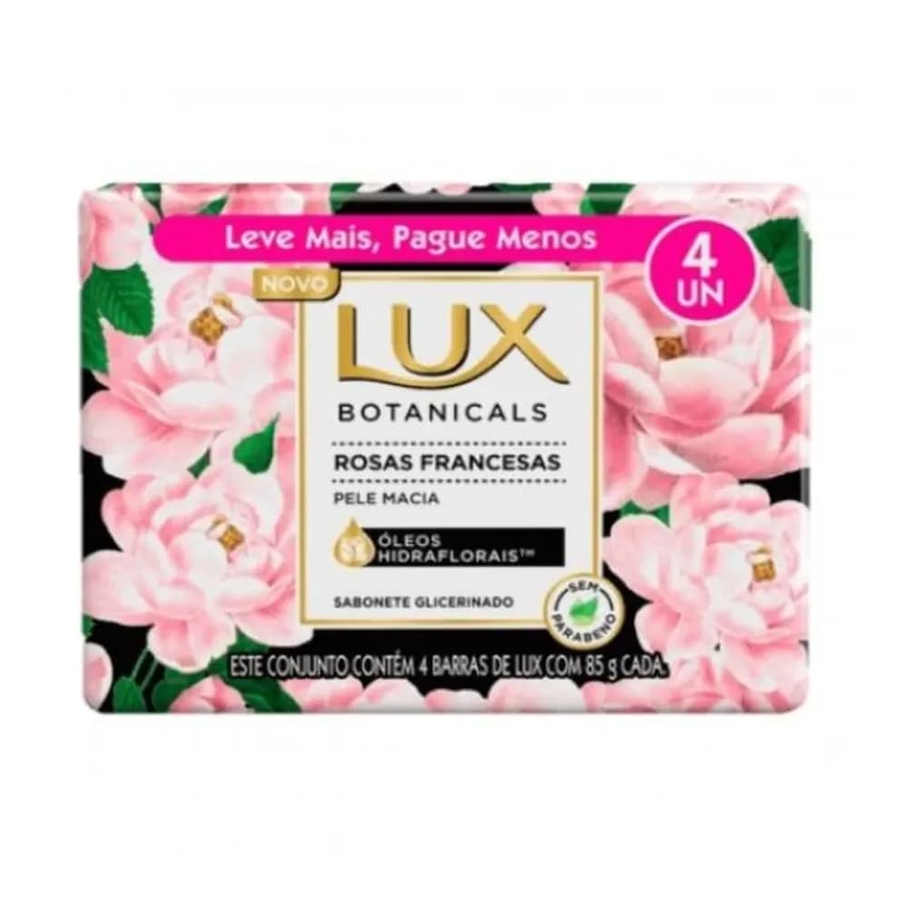 Sabonete em barra botanicals rosas francesas lux 85g
