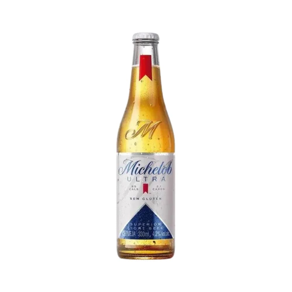 Cerveja de baixa caloria michelob ultra sem gluten long neck 330ml