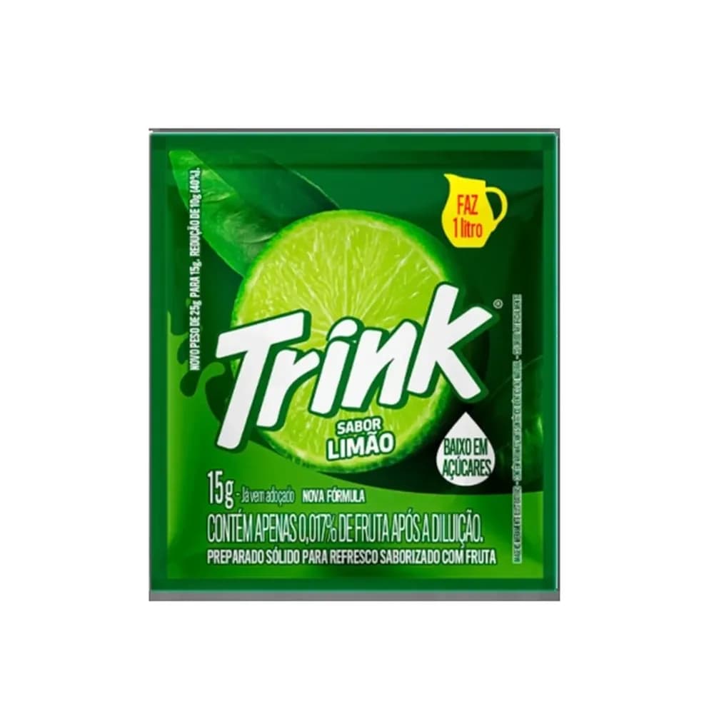Refresco em po sabor limao trink 15g