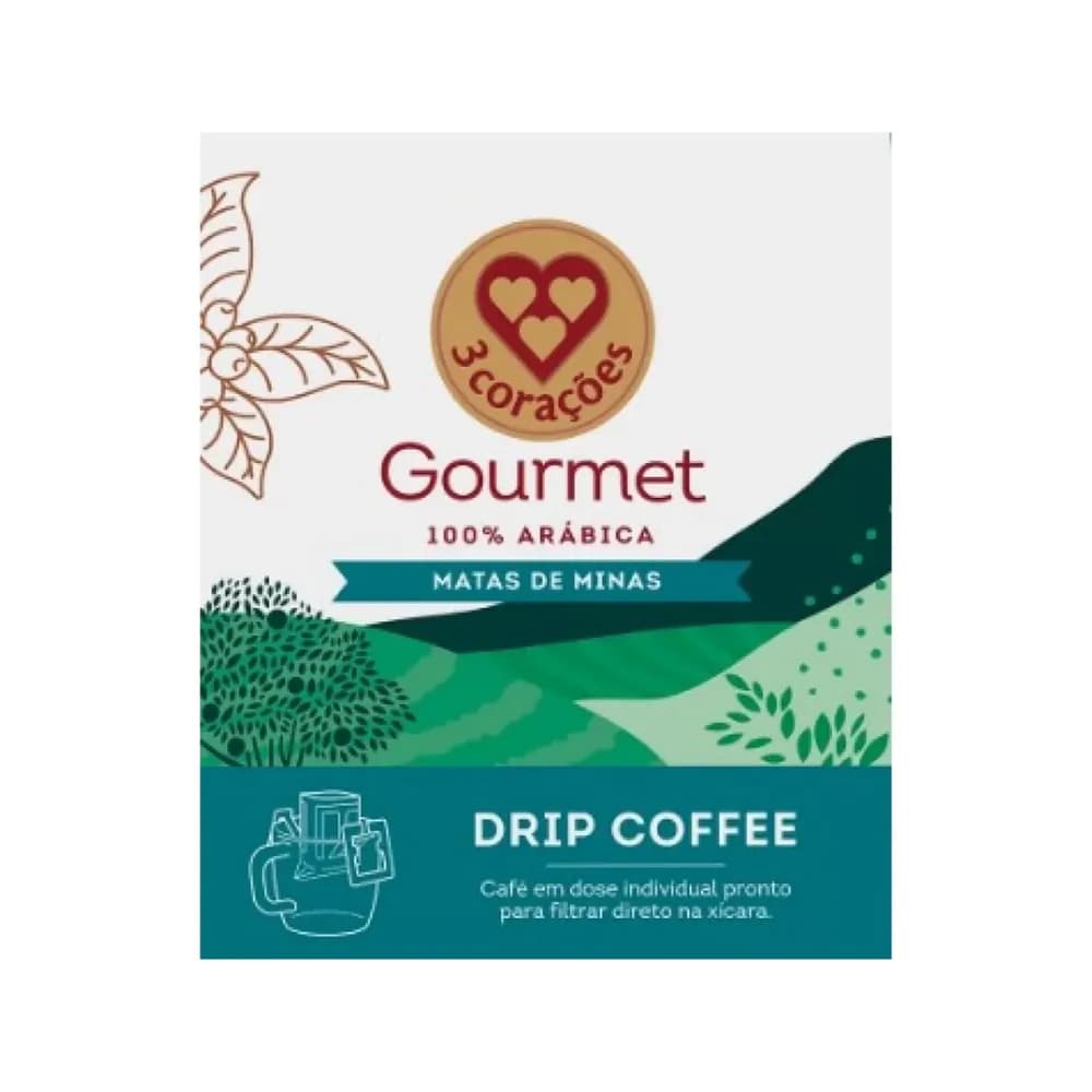 Drip coffee gourmet matas de minas 3 coracoes 10g