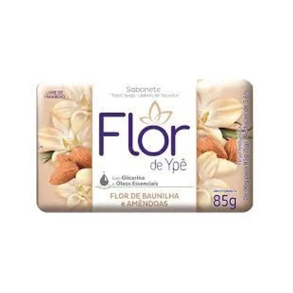 Sabonete em barra flor de baunilha e amendoas flor de ype 85g