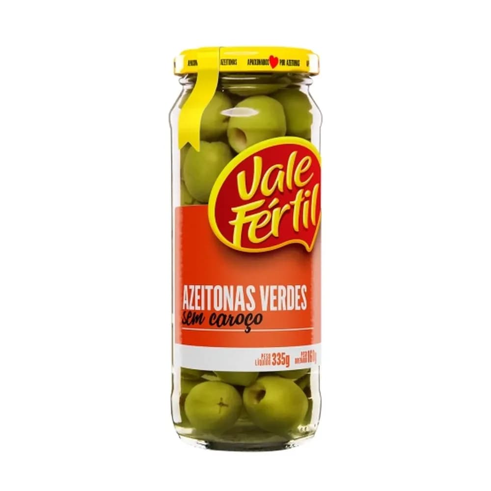 Azeitona verde vale fertil sem caroco vidro 160g