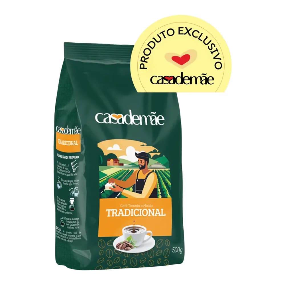 Cafe moido extra forte casa de mãe 500g